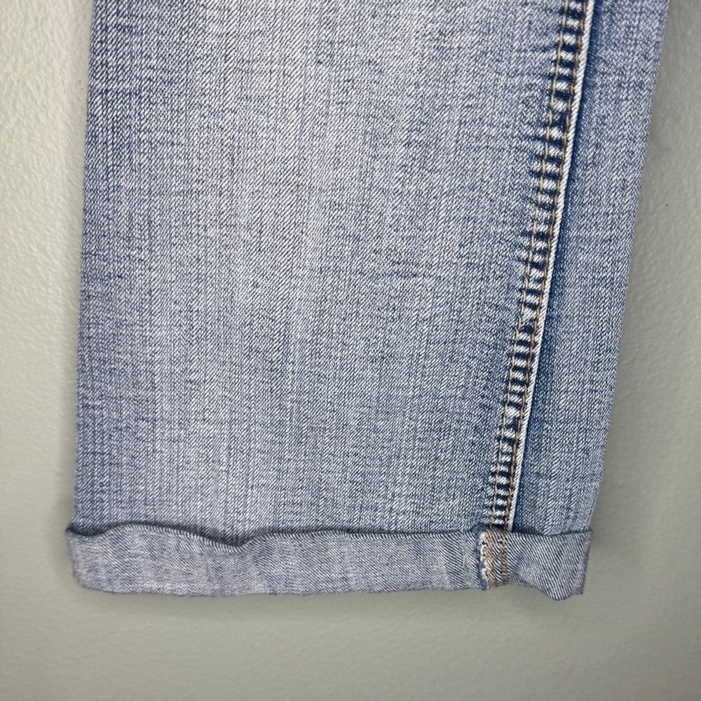Rustic Denim Blue Jean‎ Capris Jeans White Wash - Picture 3 of 7
